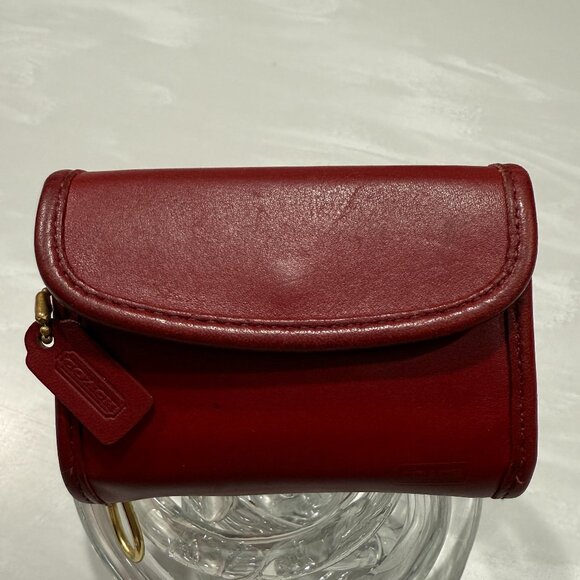 Vintage Coach Red Multifunction Purse Wallet 7219 - Picture 1 of 13